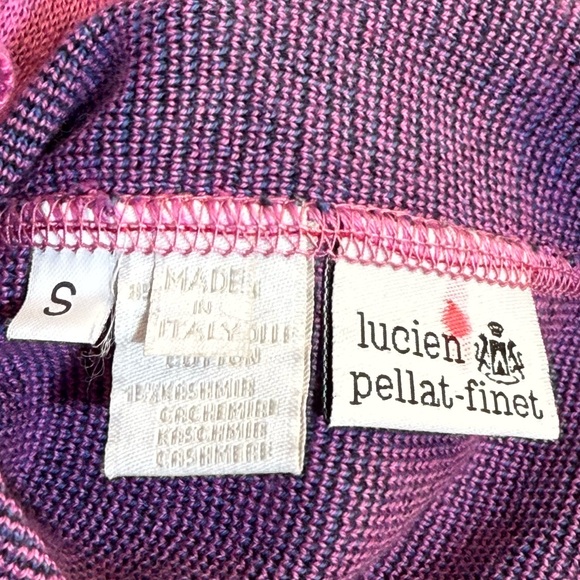 Lucien Pellat-Finet Pink Star Graphic Sweater Cotton Cashmere Blend S Italy - Picture 11 of 15